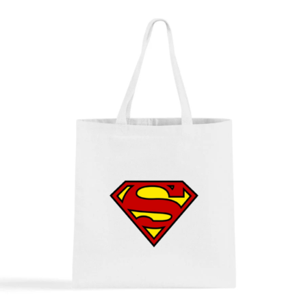 Superman Logo Canvas Tote Bag