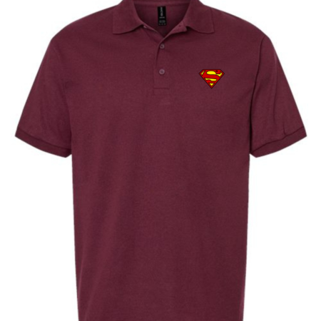 Classic Superman Logo Men’s Polo Shirt