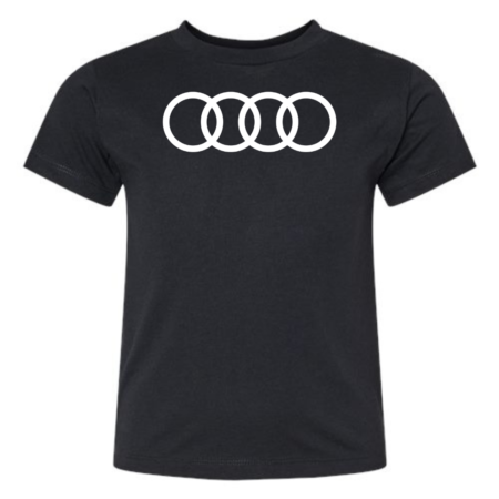 Classic Audi Rings Black Toddler T-Shirt