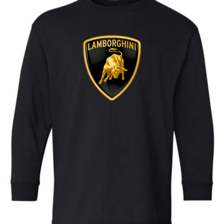 Lamborghini Logo Youth Long Sleeve T-Shirt