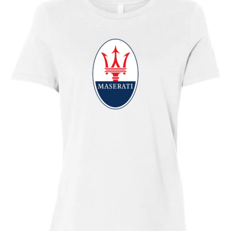 Maserati Logo Women's Crewneck T-Shirt Bella+Canvas
