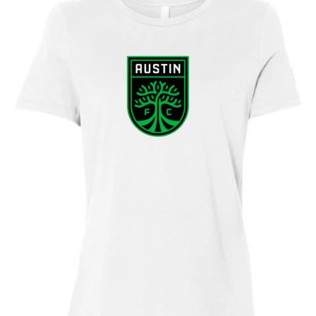 Austin FC Logo Women's Crewneck T-Shirt Bella+Canvas