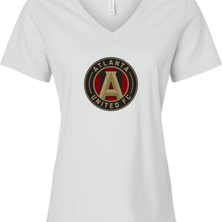 Atlanta United FC Logo Bella Canvas Women’s V-Neck T-Shirt