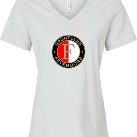 Feyenoord SC Crest Bella Canvas Women’s V-Neck T-Shirt