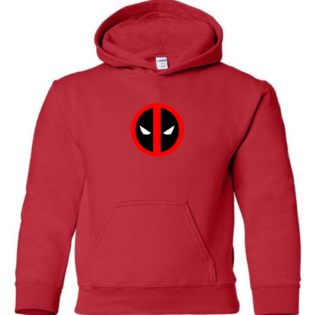 Deadpool Mask Emblem Youth Hoodie