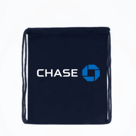 Chase Bank Logo Drawstring Backpack