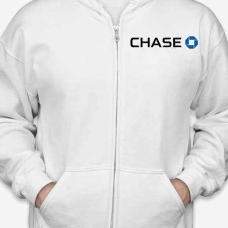 Chase Bank Logo Full-Zip Hoodie