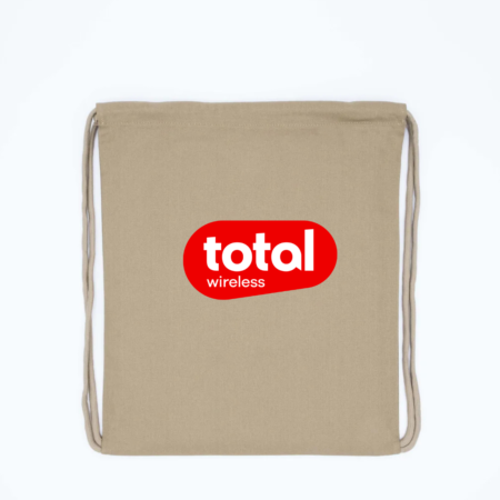 Total Wireless Logo Drawstring Backpack