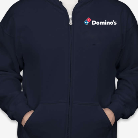 Classic Domino’s Pizza Logo Unisex Full-Zip Hoodie