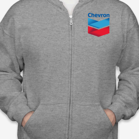 Classic Chevron Logo Unisex Full-Zip Hoodie