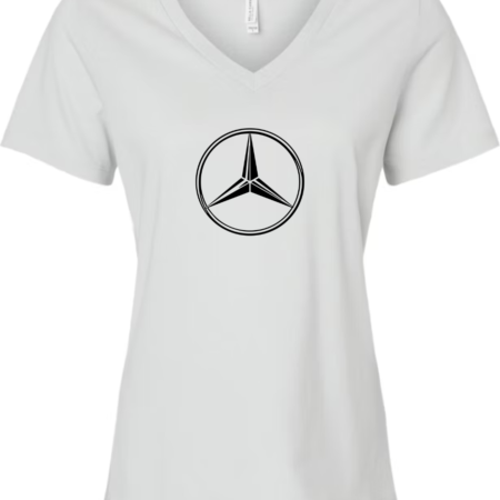 Mercedes-Benz Logo Bella Canvas Women’s V-Neck T-Shirt