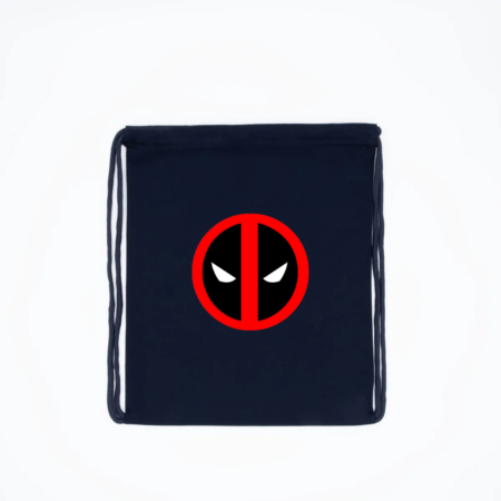 Deadpool Mask Logo Drawstring Backpack