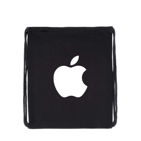 Apple Logo Drawstring Backpack