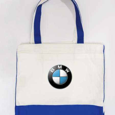 BMW Logo Trimmed Tote Bag