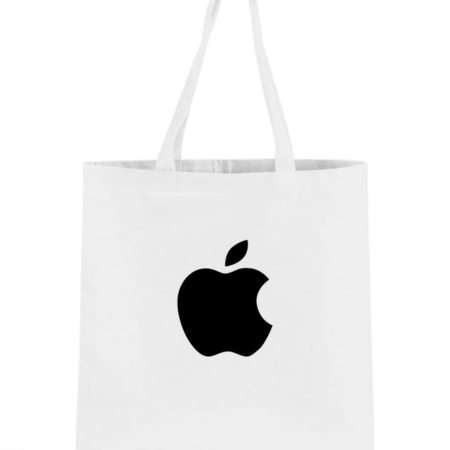 Apple Logo Canvas Tote Bag