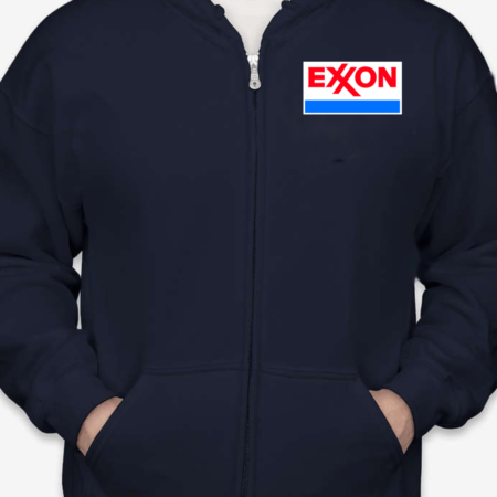 Classic Exxon Logo Unisex Full-Zip Hoodie Edition